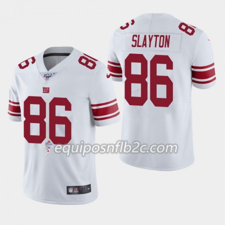 Camiseta Hombre NFL New York Giants Darius Slayton 86 Nike Blanco 100th